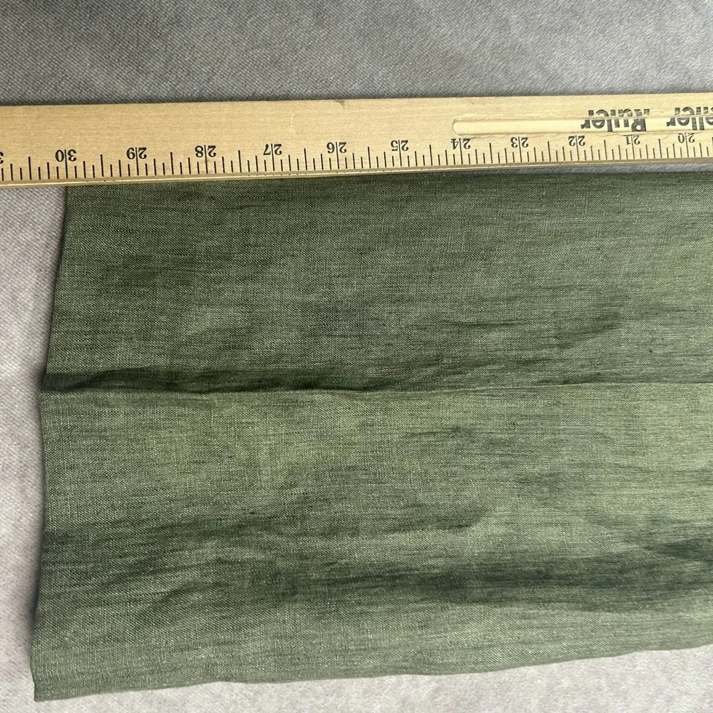 ETRO 52 Milano 100% Linen Twill Dress Pant Green US 36x30 Preppy Classy